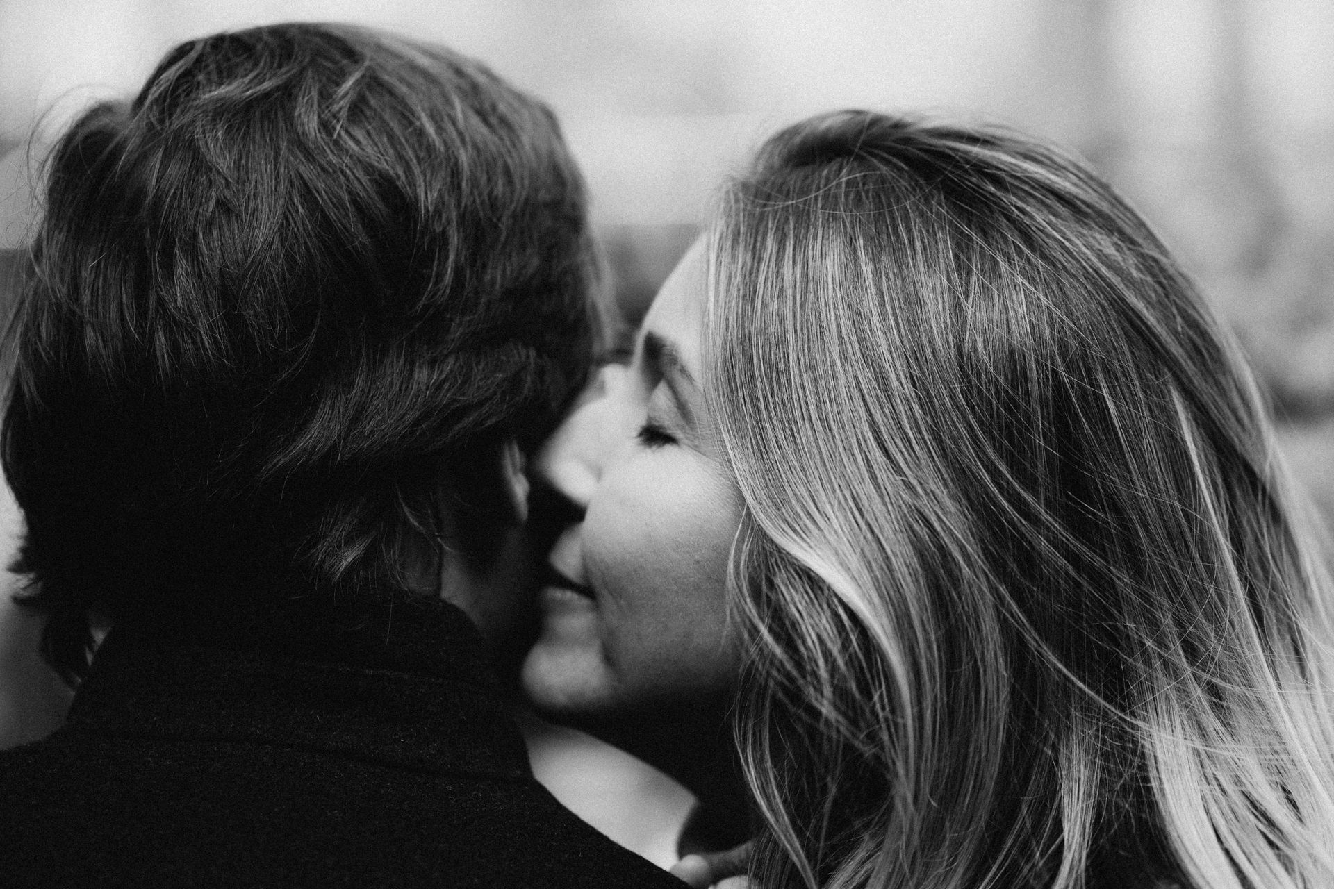 Couple photographed in the city